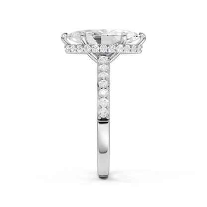 14K 3.50CT Lab Grown Diamond Engagement Ring 69233