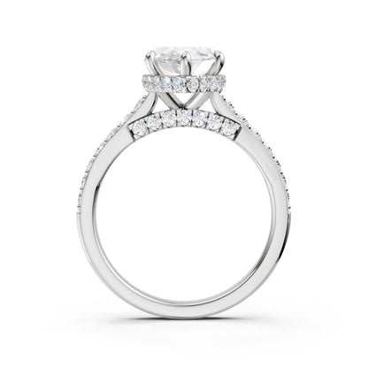 14K 3.50CT Lab Grown Diamond Engagement Ring 69233