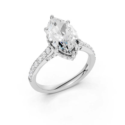 14K 3.50CT Lab Grown Diamond Engagement Ring 69233