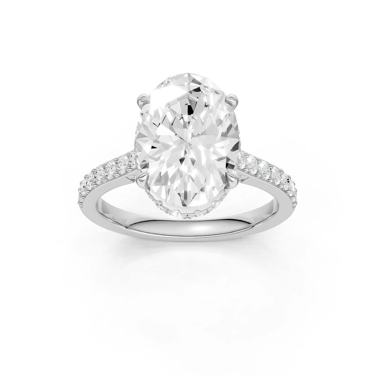 14K 4.50CT Lab Grown Diamond Engagement Ring 69235