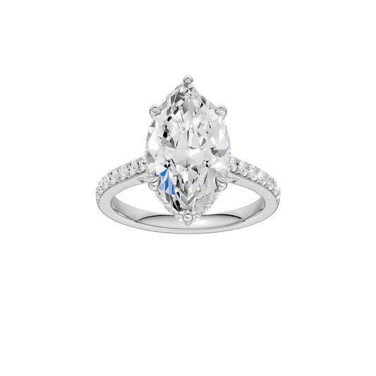 14K 4.50CT Lab Grown Diamond Engagement Ring 69241
