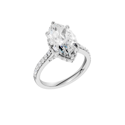 14K 4.50CT Lab Grown Diamond Engagement Ring 69241