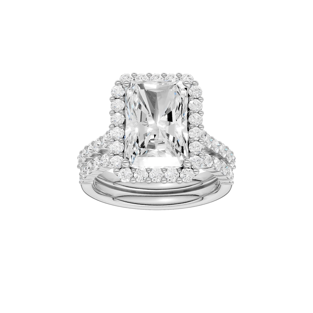 14K 5.00 CT Lab Grown Diamond Bridal Set 69262