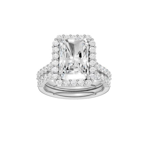 14K 5.00 CT Lab Grown Diamond Bridal Set 69262