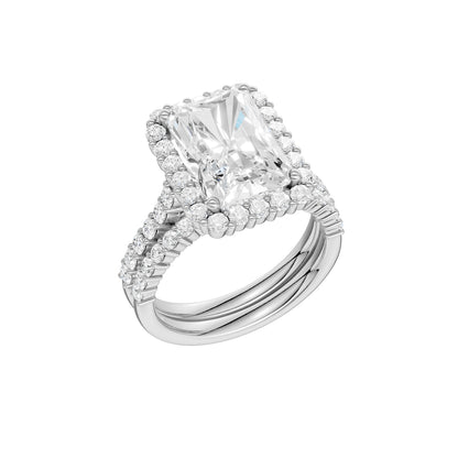 14K 5.00 CT Lab Grown Diamond Bridal Set 69262
