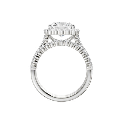 14K 5.00 CT Lab Grown Diamond Bridal Set 69262