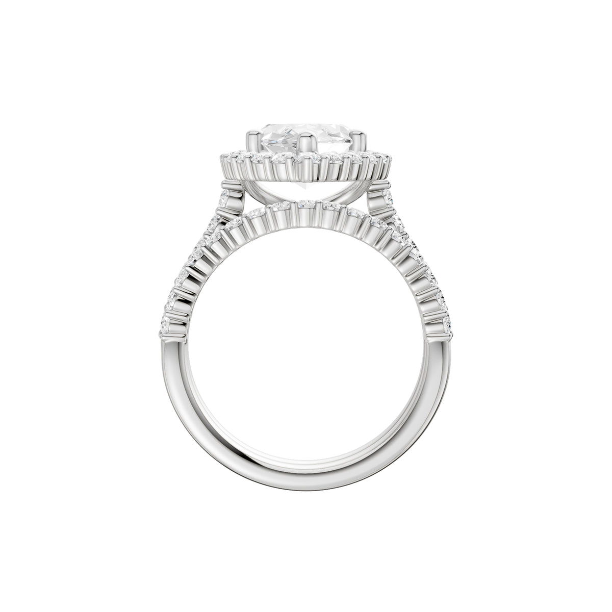 14K 5.00 CT Lab Grown Diamond Bridal Set 69272