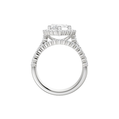 14K 5.00 CT Lab Grown Diamond Bridal Set 69272
