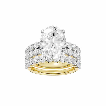 14K 6.00 CT Lab Grown Diamond Bridal Set 69325