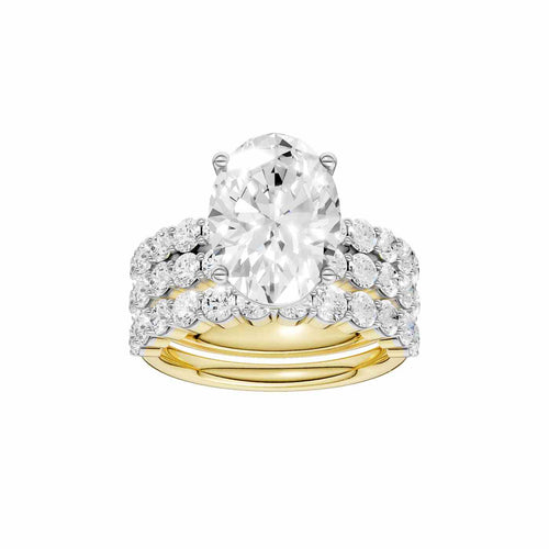 14K 6.00 CT Lab Grown Diamond Bridal Set 69325