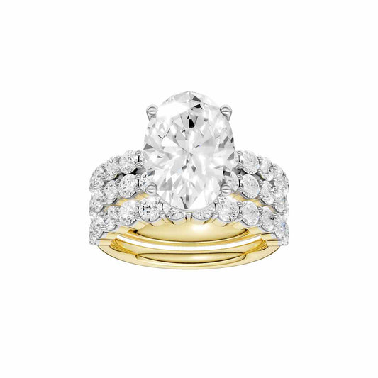 14K 6.00 CT Lab Grown Diamond Bridal Set 69325