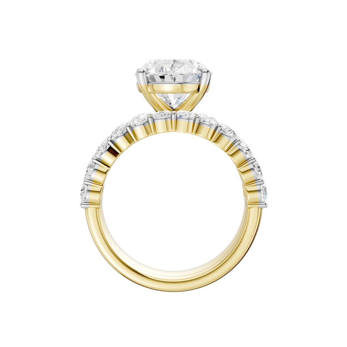 14K 6.00 CT Lab Grown Diamond Bridal Set 69325