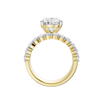 14K 6.00 CT Lab Grown Diamond Bridal Set 69325