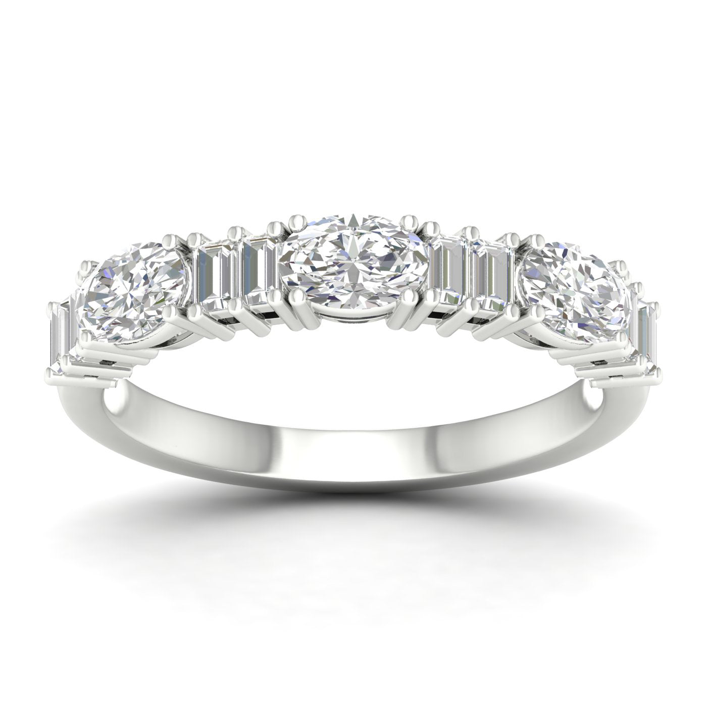 14K 1.00CT Fancy Lab Grown Diamond Band 69367