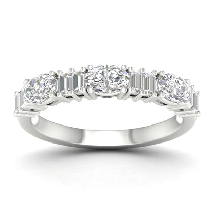 14K 1.00CT Fancy Lab Grown Diamond Band 69367
