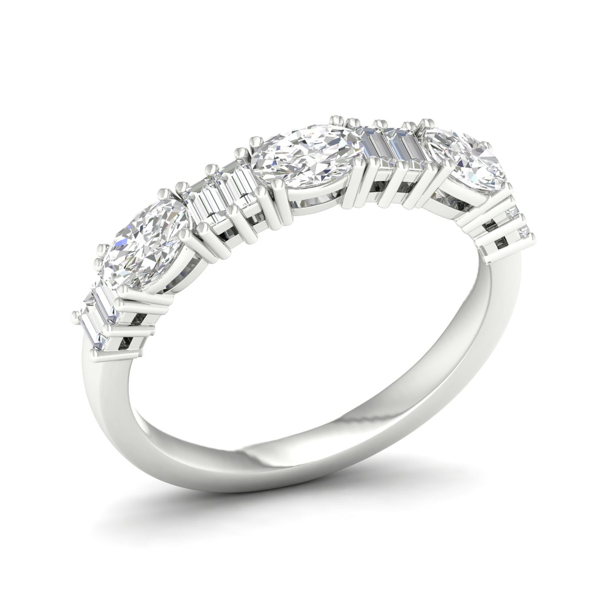 14K 1.00CT Fancy Lab Grown Diamond Band 69367