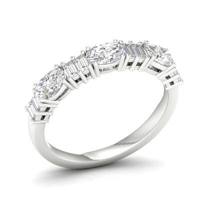 14K 1.00CT Fancy Lab Grown Diamond Band 69367