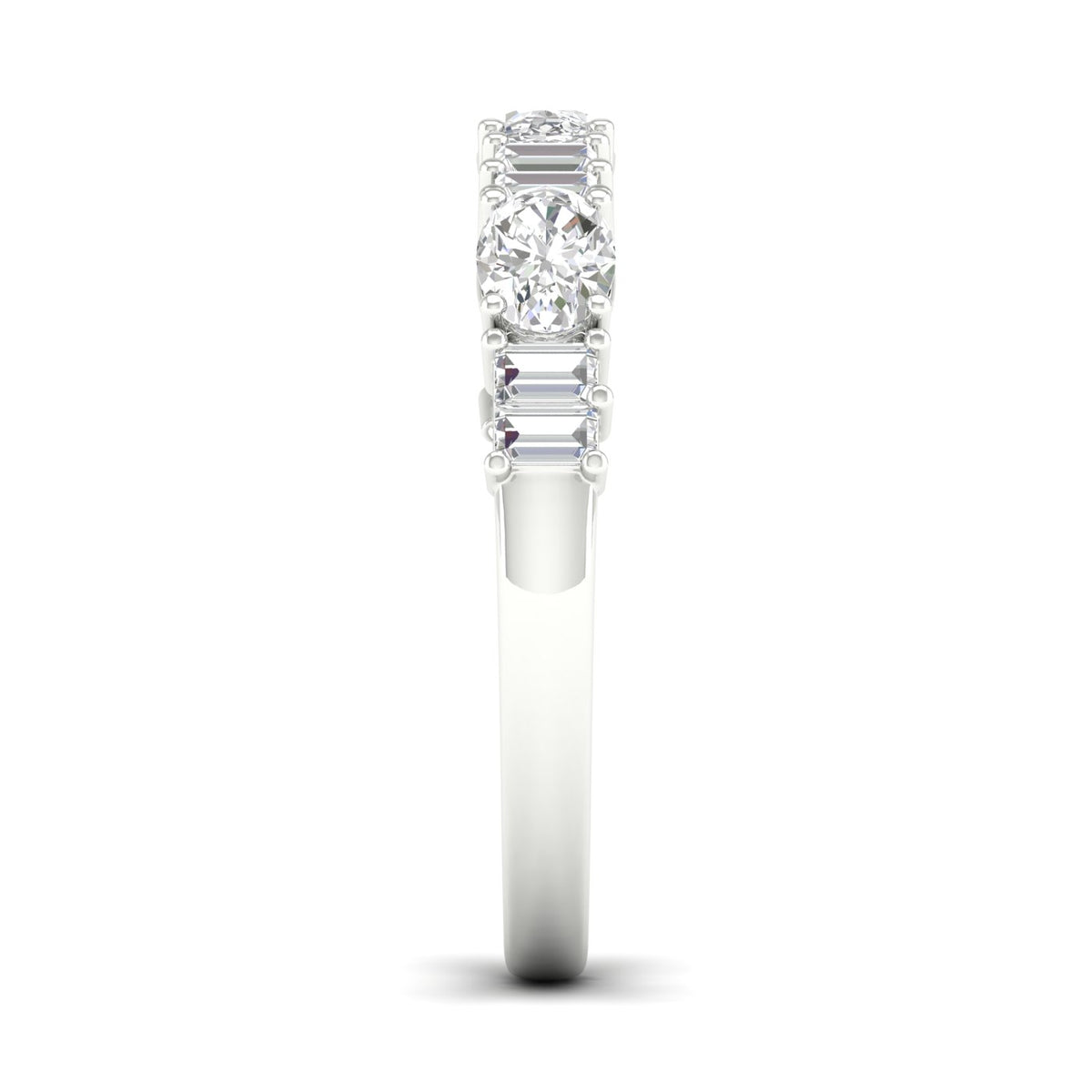 14K 1.00CT Fancy Lab Grown Diamond Band 69367
