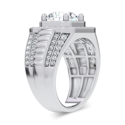 14K 4.12CT Lab Diamond Mens Ring 69388