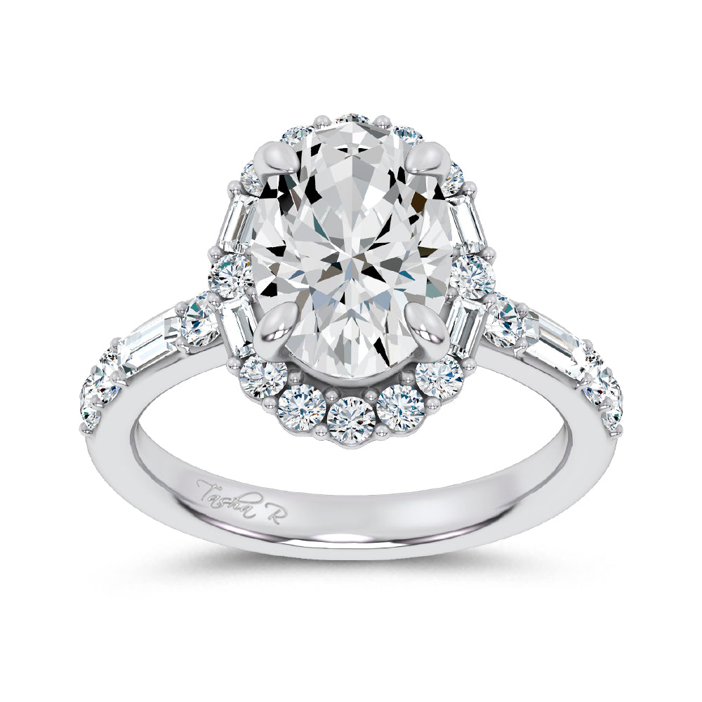 14K 3.82CT Lab Diamond  Ring 69392