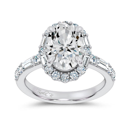 14K 3.82CT Lab Diamond  Ring 69392