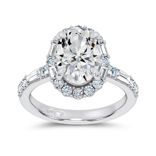 14K 3.82CT Lab Diamond  Ring 69392