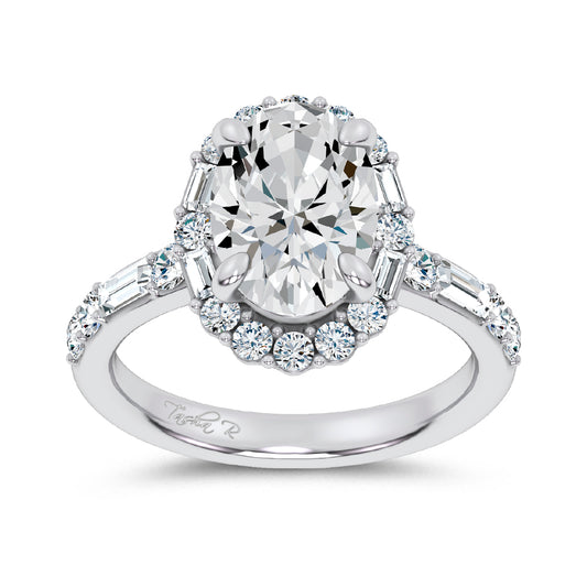 14K 3.82CT Lab Diamond  Ring 69392