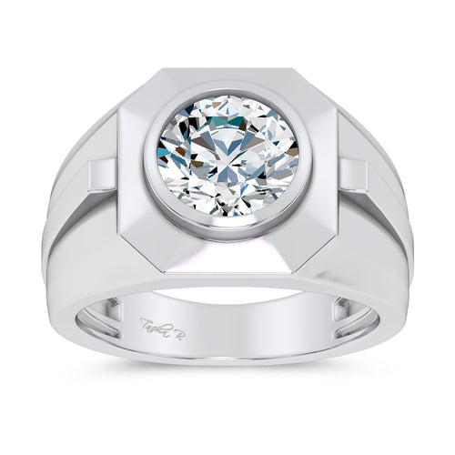 14K 3.00CT Lab Diamond Mens Ring 69395