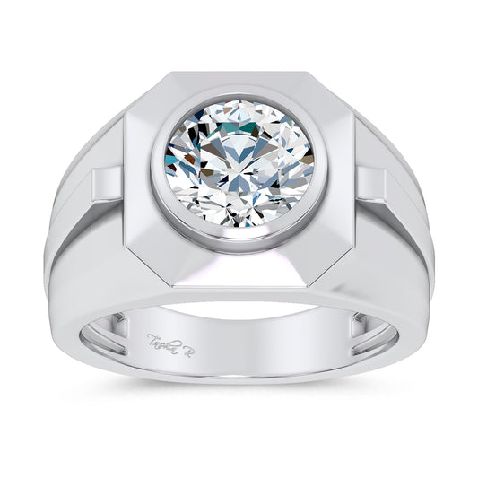14K 3.00CT Lab Diamond Mens Ring 69395