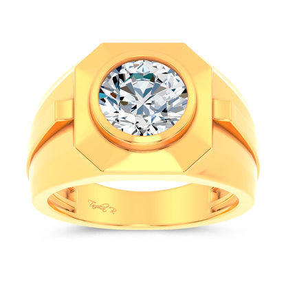 14K 3.00CT Lab Diamond Mens Ring 69396