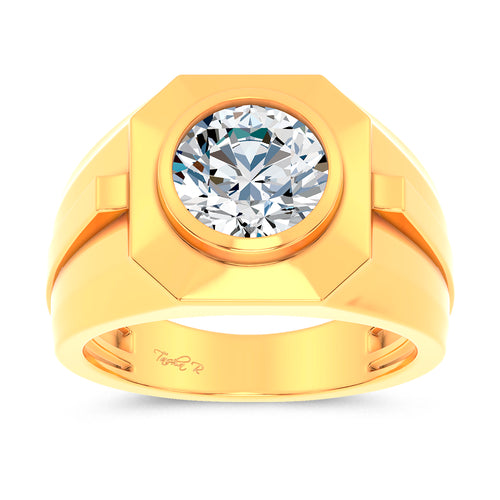 14K 3.00CT Lab Diamond Mens Ring 69396