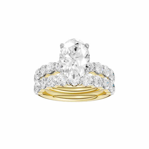 14K 4.00 CT Lab Grown Diamond Bridal Set 69436