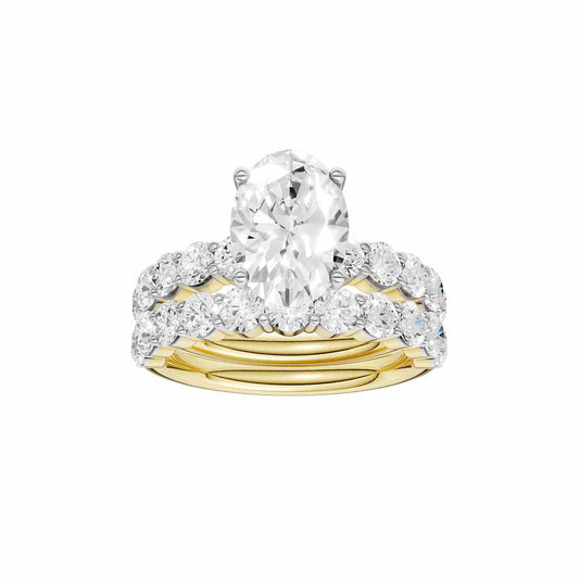14K 4.00 CT Lab Grown Diamond Bridal Set 69436