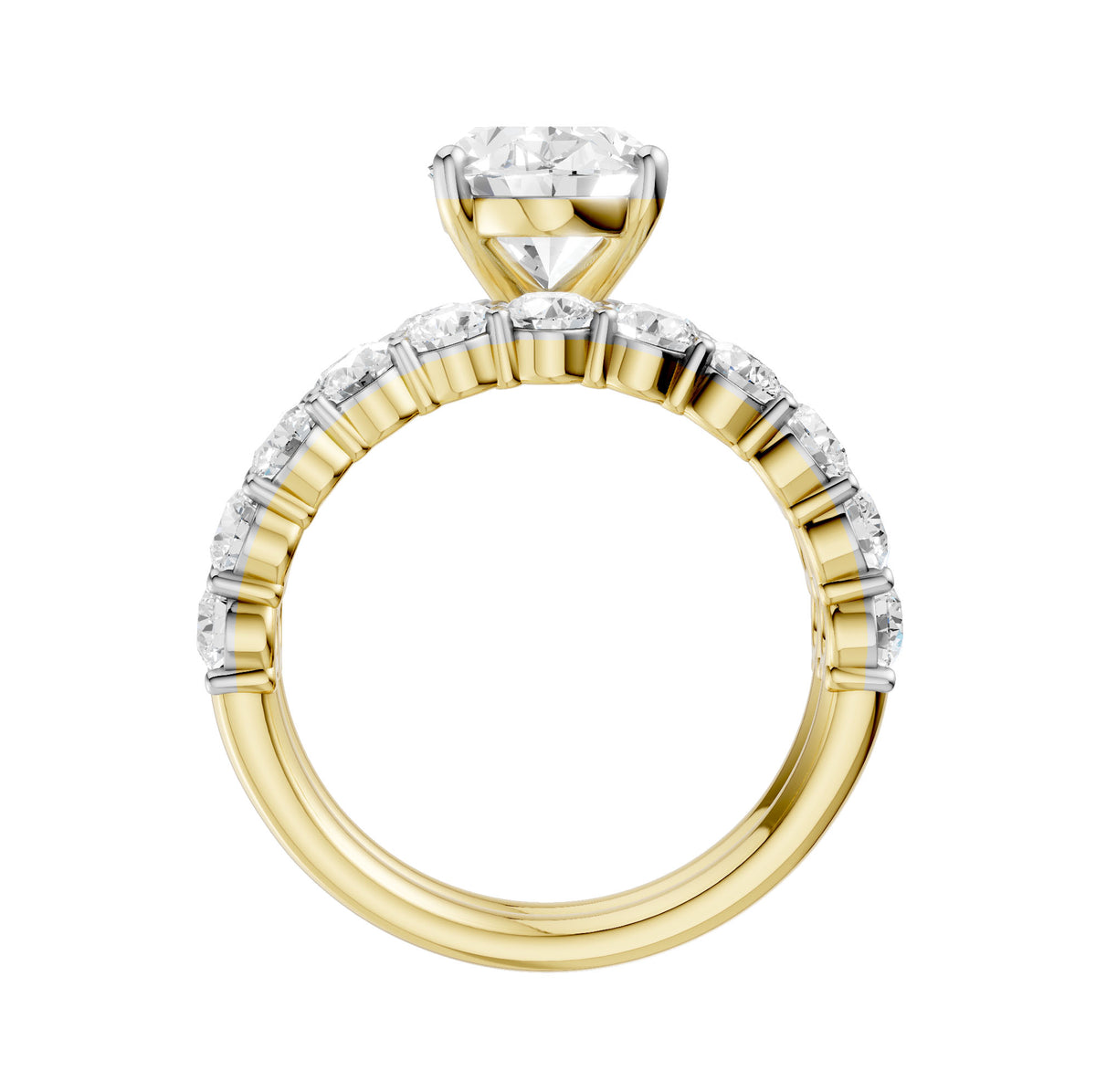 14K 4.00 CT Lab Grown Diamond Bridal Set 69436