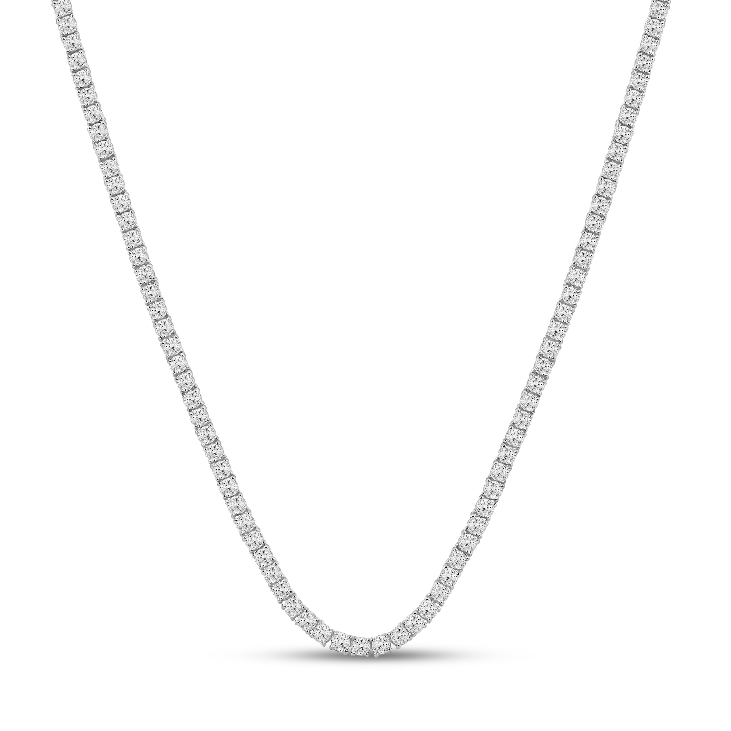 14K 29.00CT 22.6 INCH DIAMOND TENNIS NECKLACE 69527