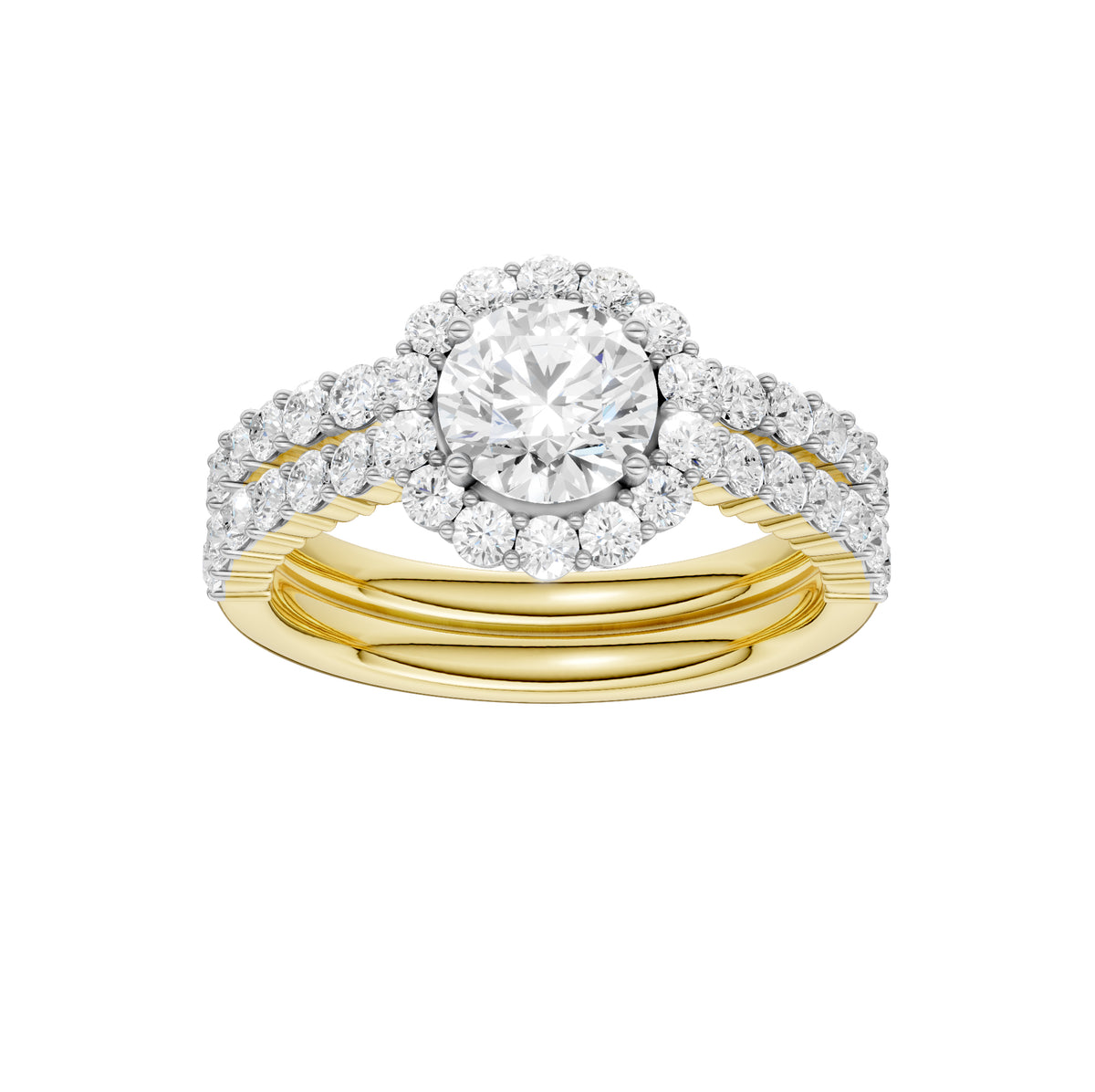 14K 2.00CT DIAMOND BRIDAL SET 69352