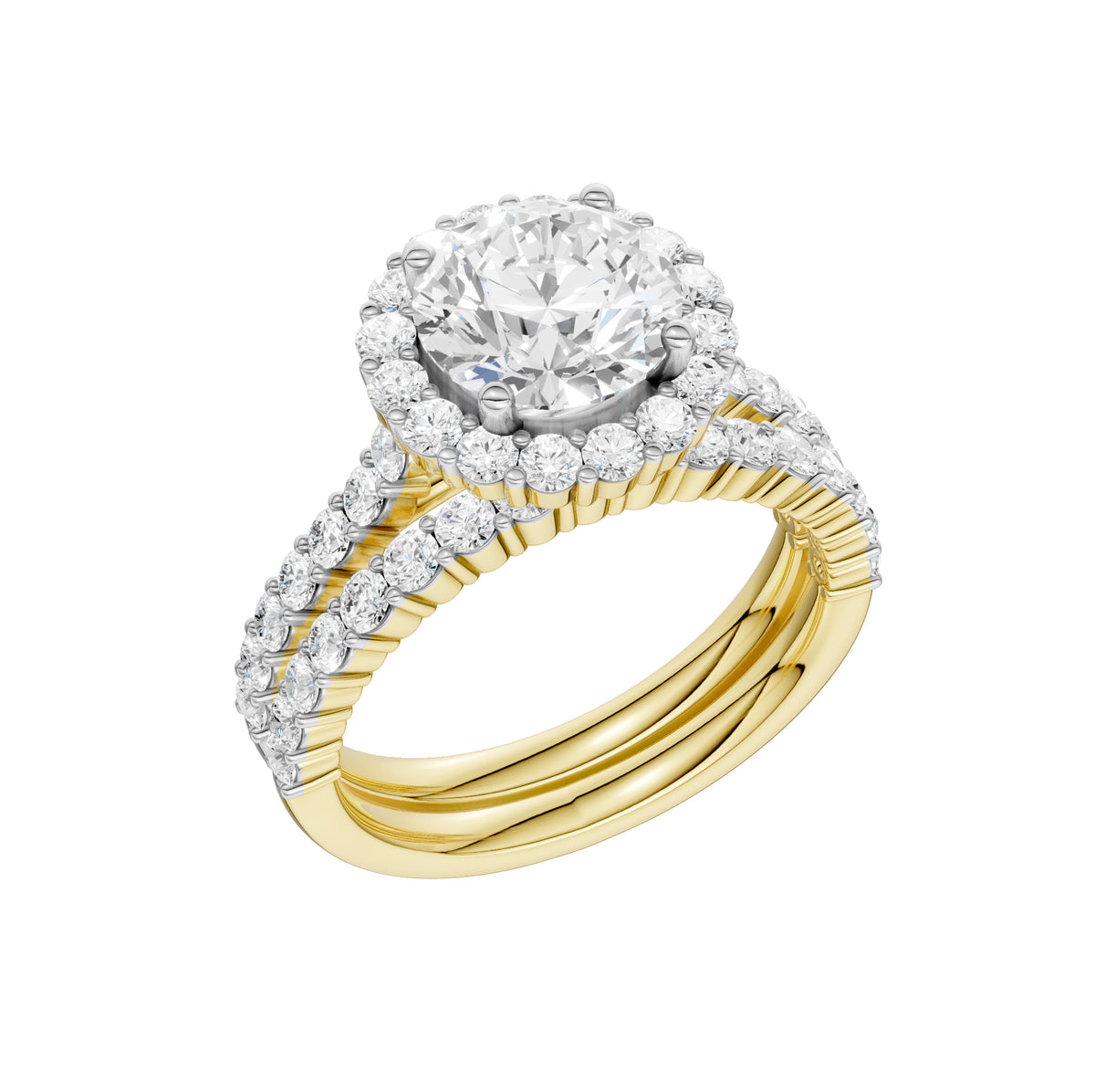 14K 3.00CT DIAMOND BRIDAL SET 69539