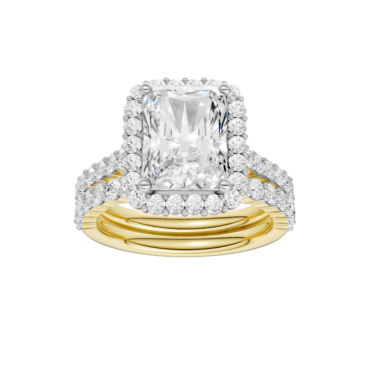 14K 4.00CT DIAMOND BRIDAL SET 69542