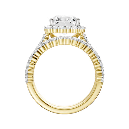 14K 4.00CT DIAMOND BRIDAL SET 69542