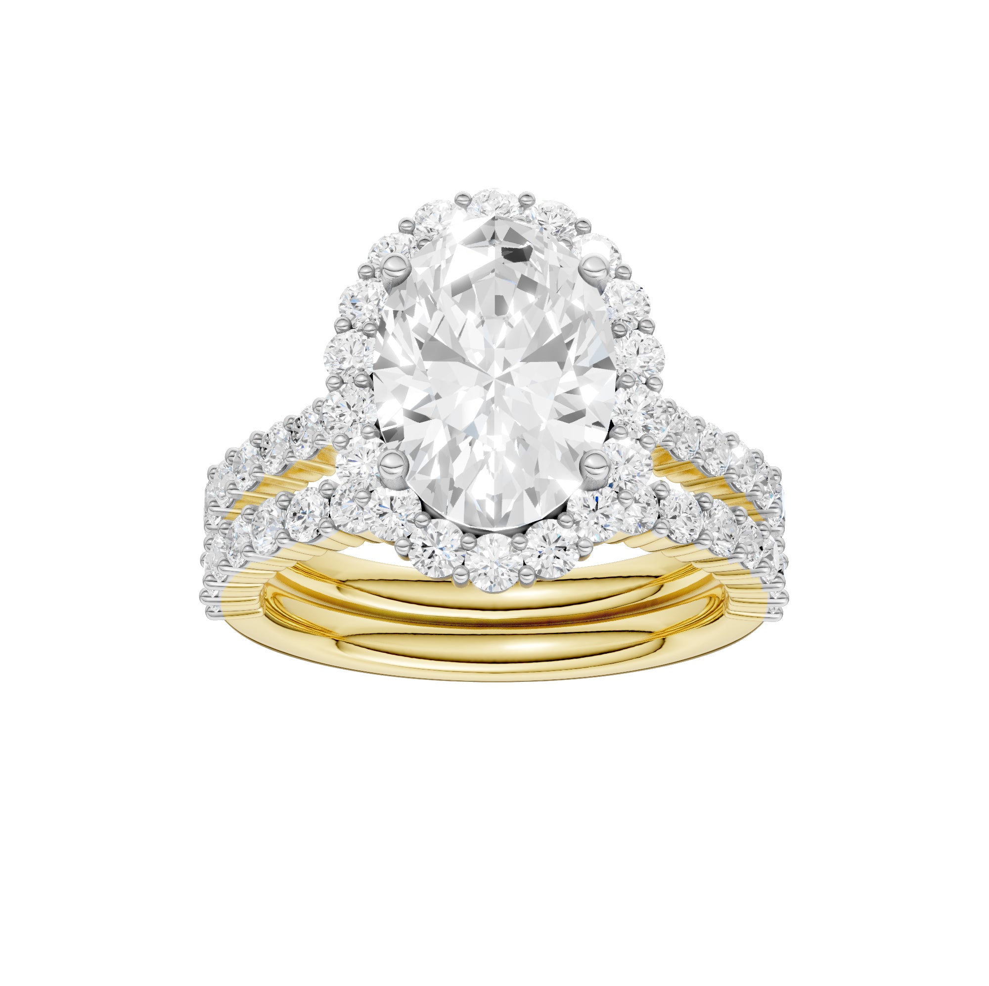 14K 4.00CT DIAMOND BRIDAL SET 69543