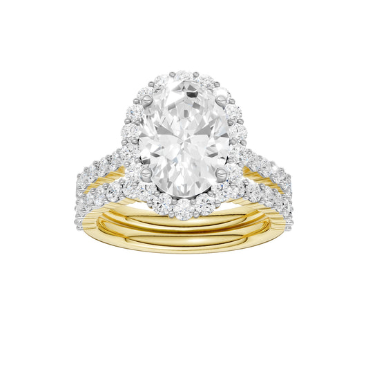 14K 4.00CT DIAMOND BRIDAL SET 69543