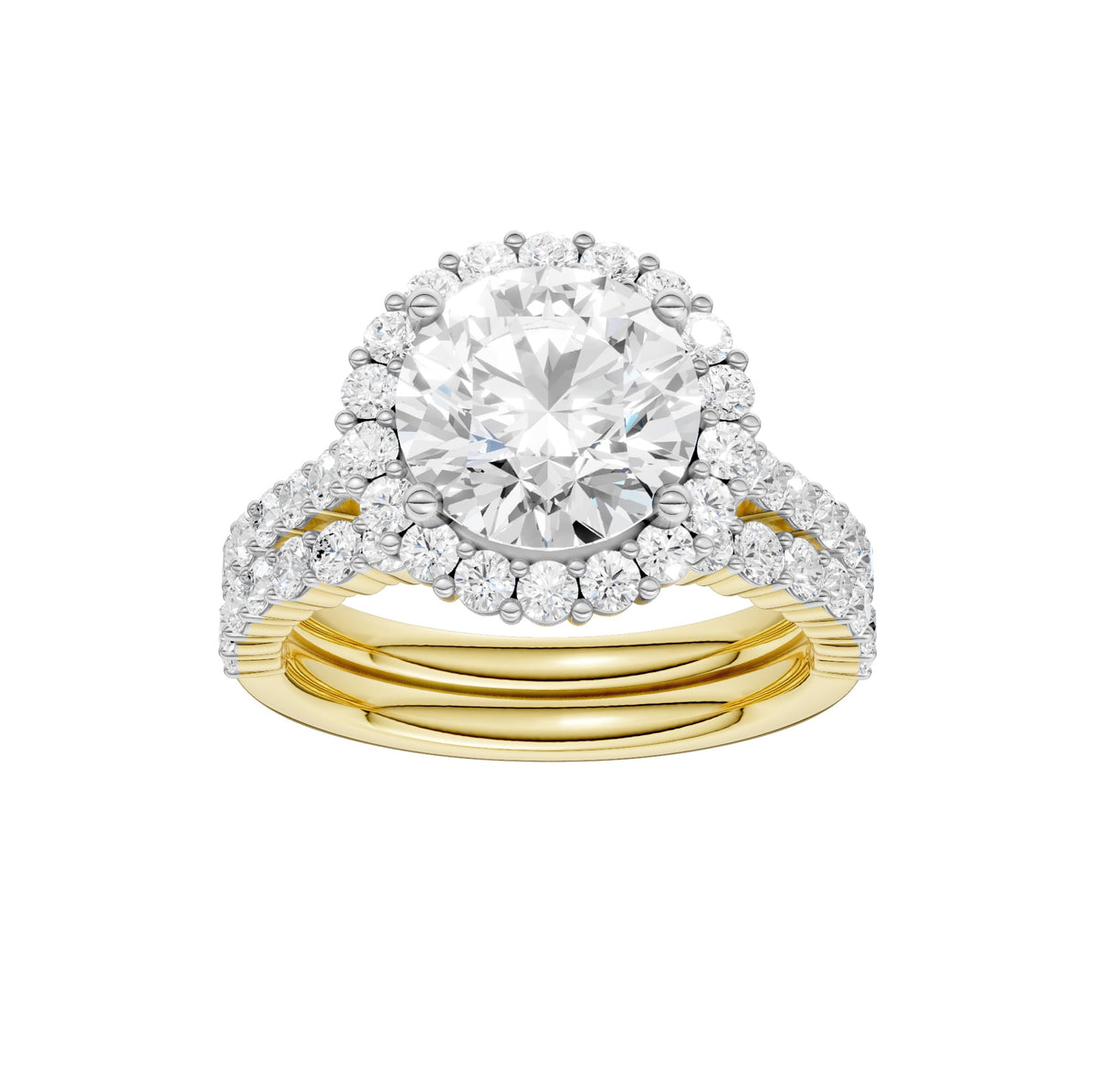 14K 4.00CT DIAMOND BRIDAL SET 69546