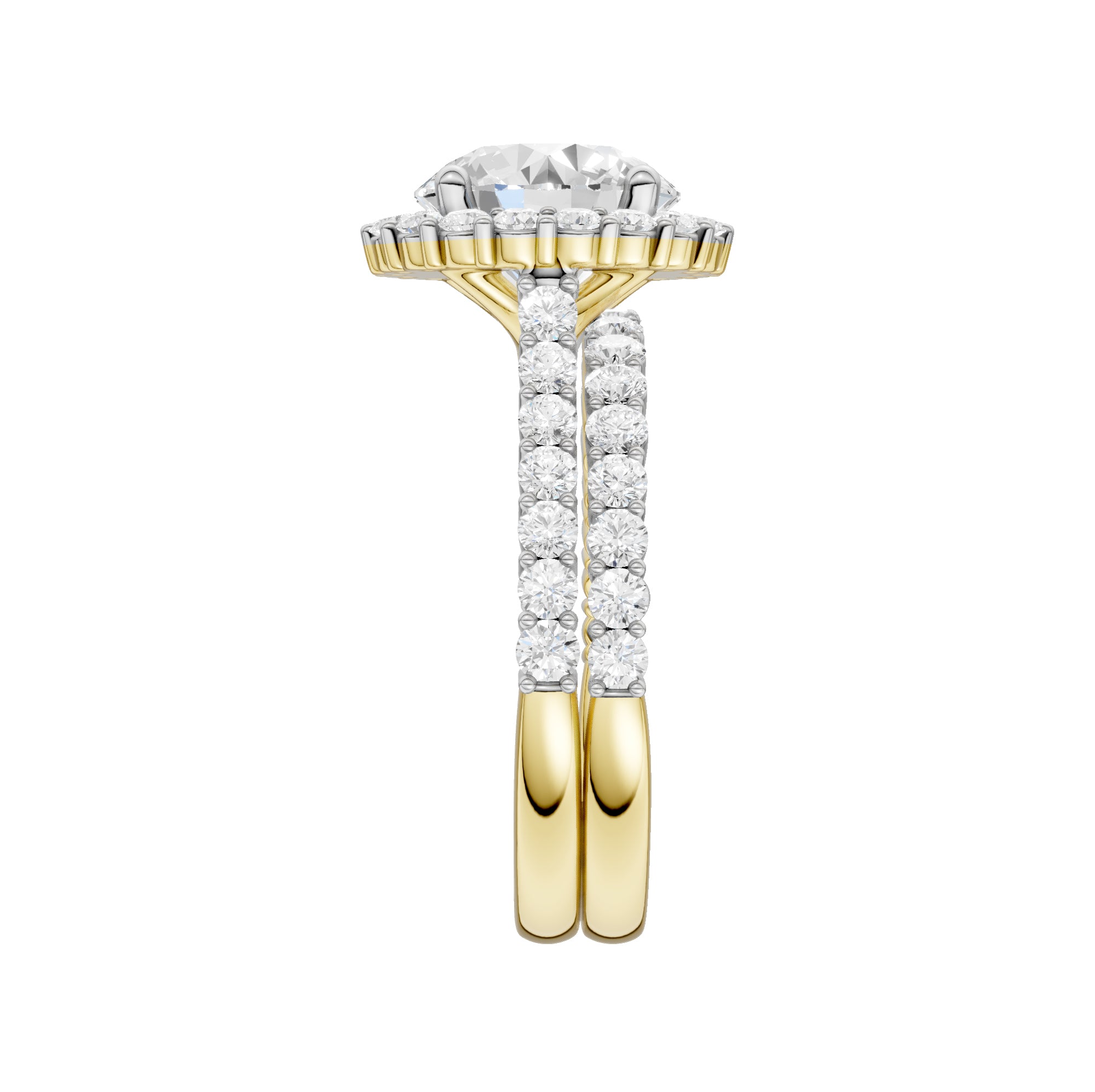 14K 4.00CT DIAMOND BRIDAL SET 69546