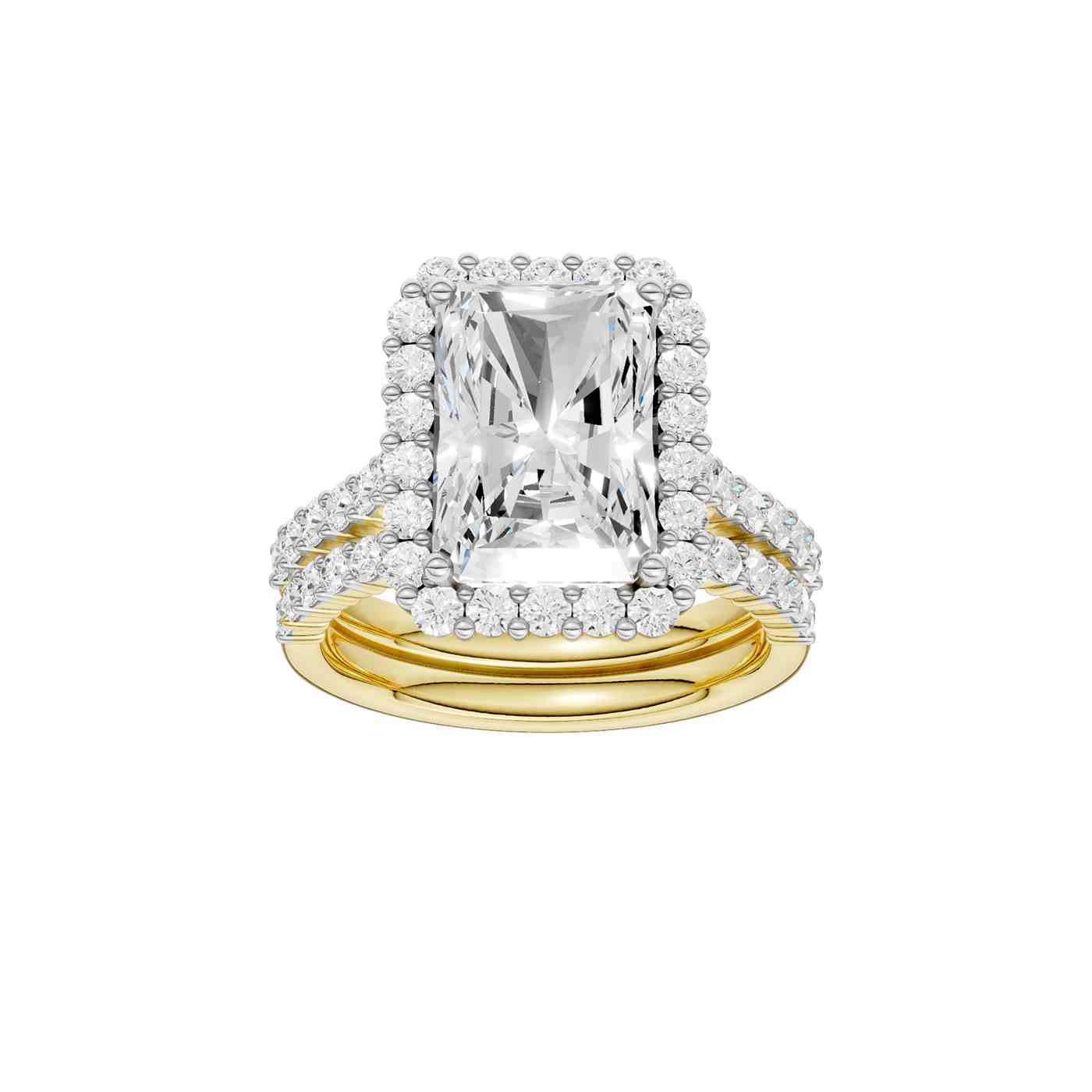 14K 2.25 CT Lab Grown Diamond Bridal Set 69548