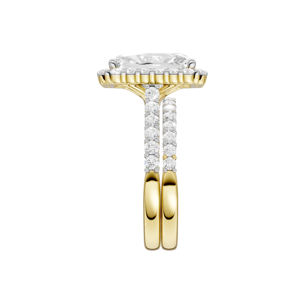 14K 2.25 CT Lab Grown Diamond Bridal Set 69548