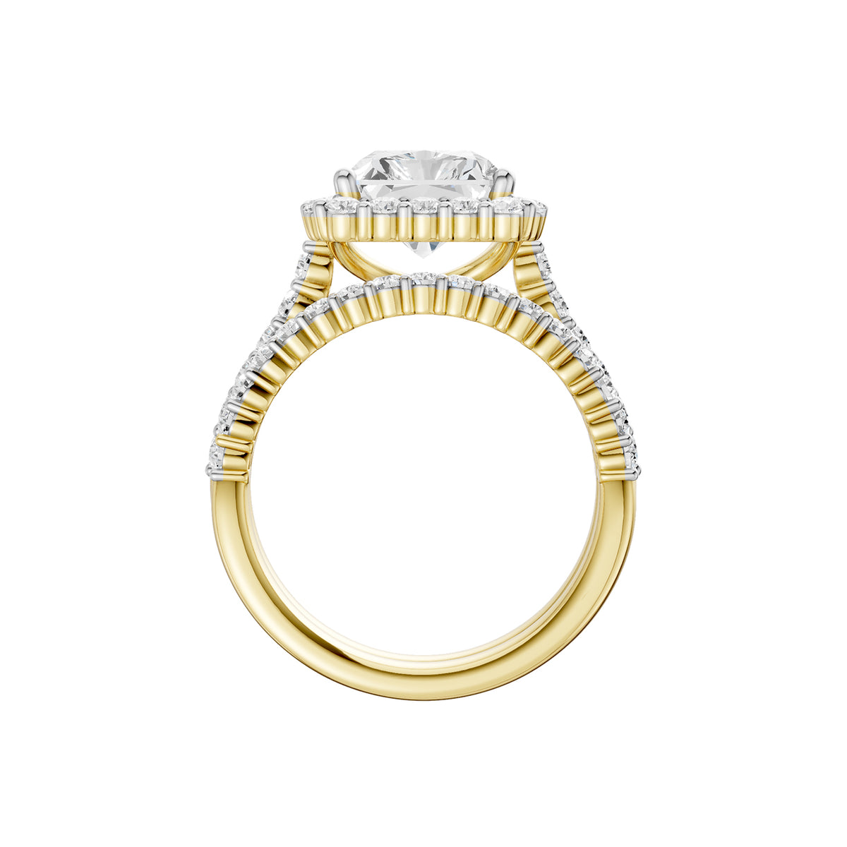 14K 2.25 CT Lab Grown Diamond Bridal Set 69548