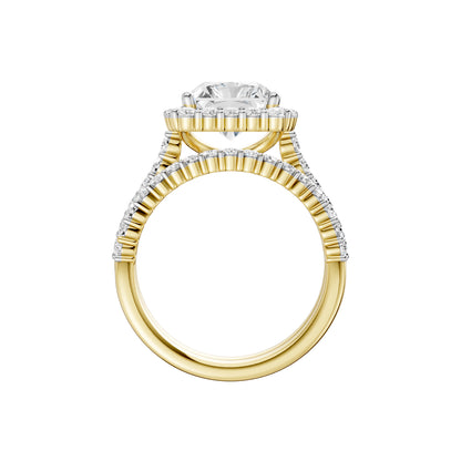 14K 2.25 CT Lab Grown Diamond Bridal Set 69548