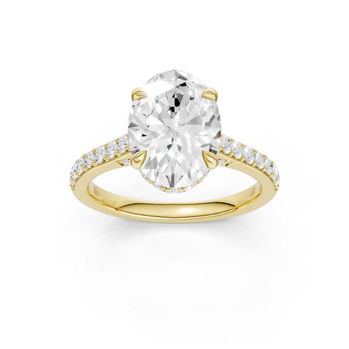 14K 3.50CT Lab Grown Diamond Engagement Ring 69596