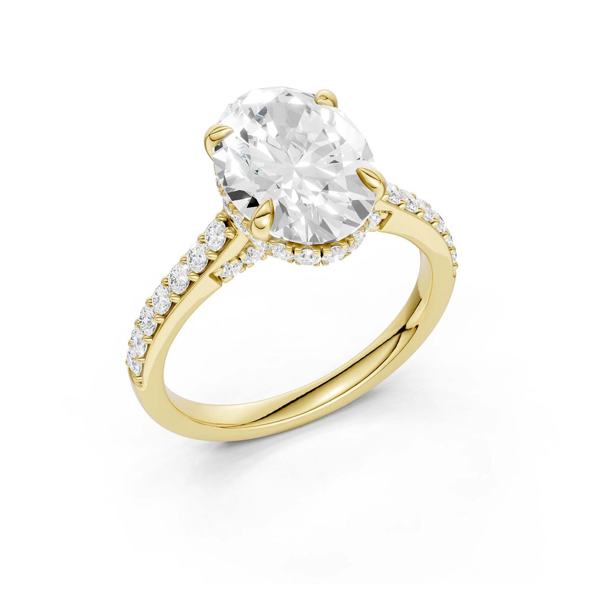 14K 3.50CT Lab Grown Diamond Engagement Ring 69596