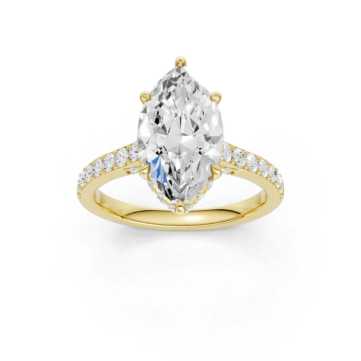 14K 3.50CT Lab Grown Diamond Engagement Ring 69601